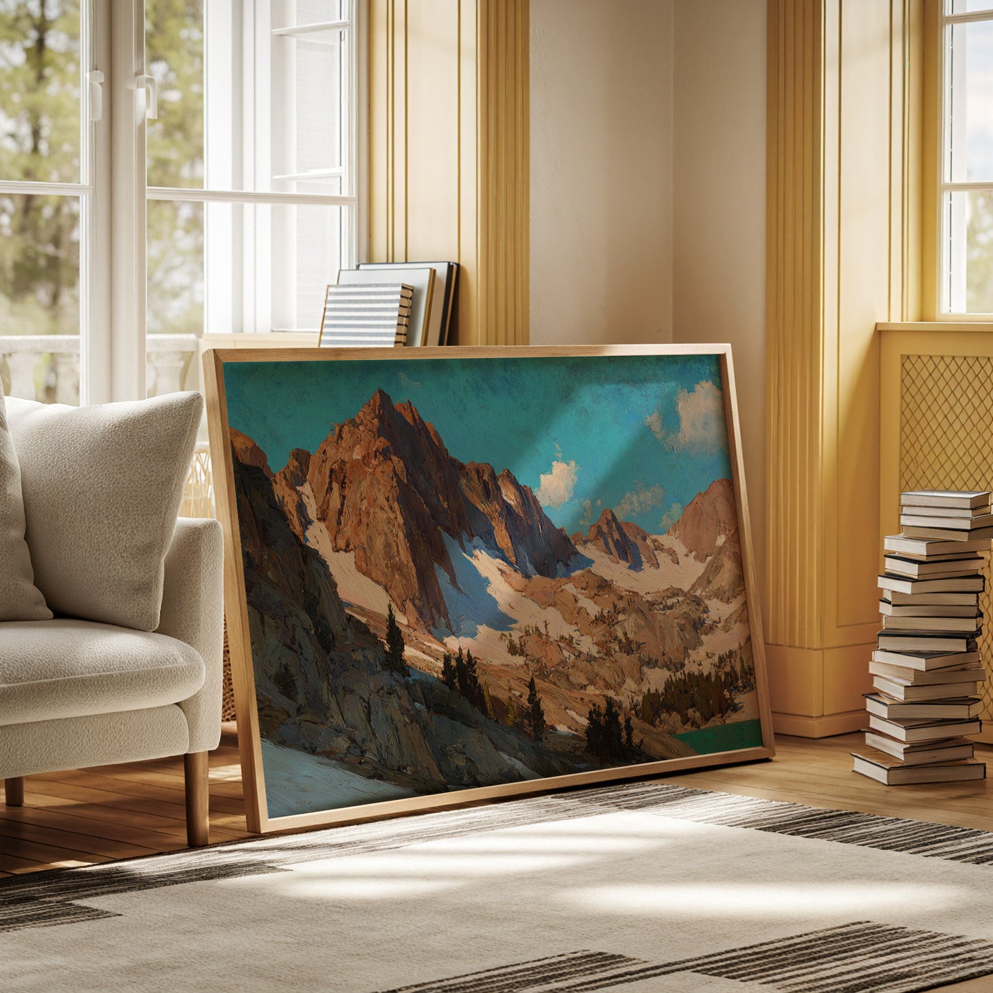 Alpine Peaks Touch Morning Light