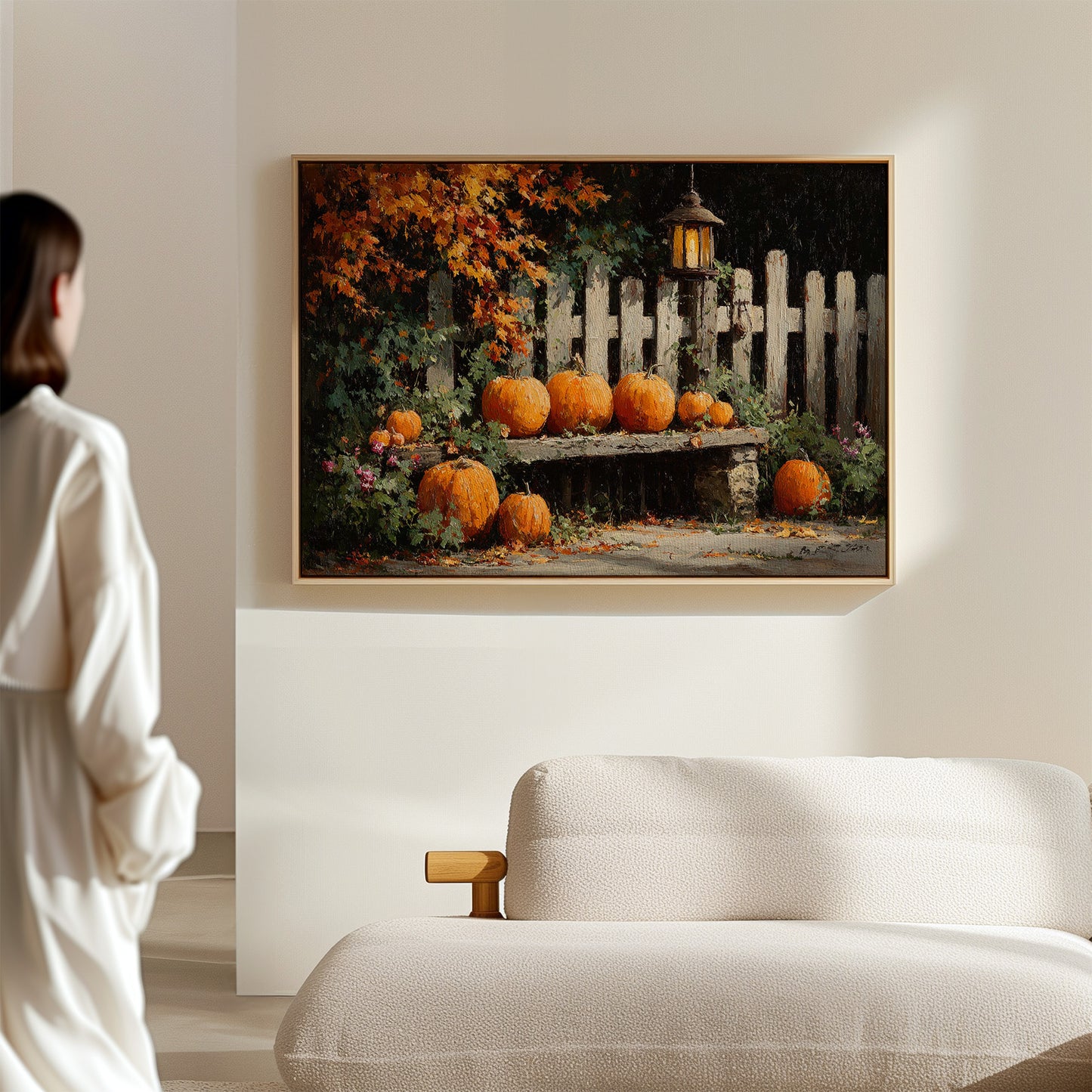 Harvest Glow Beneath Autumn Leaves