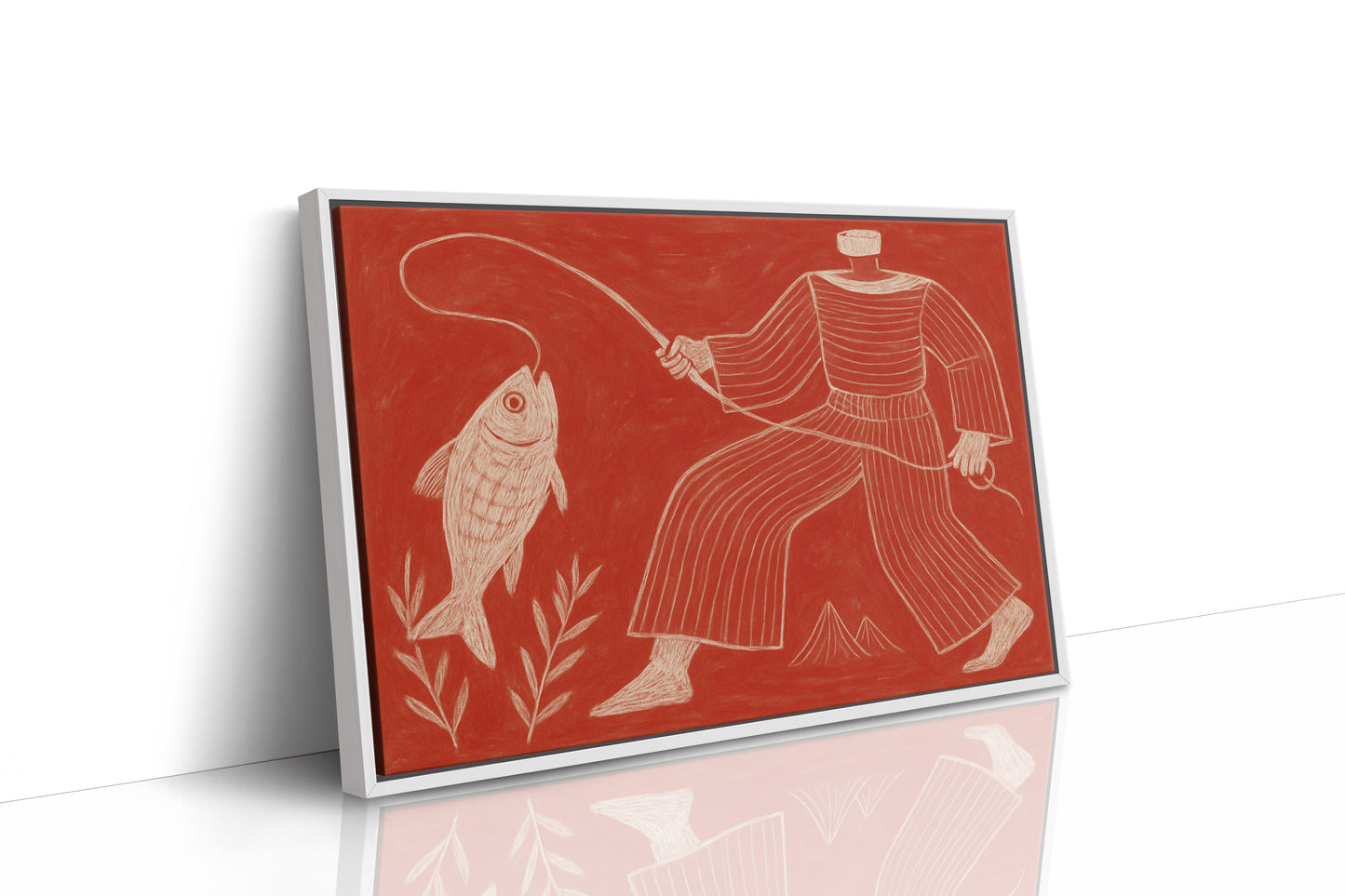 Catch of the Day in Red Chalk