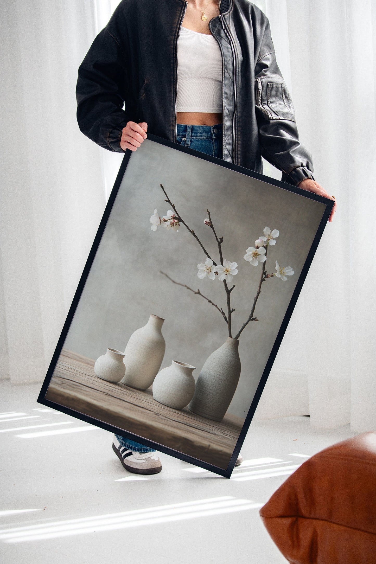 Minimalist Japanese Still Life Print – Zen Aesthetic Home Art