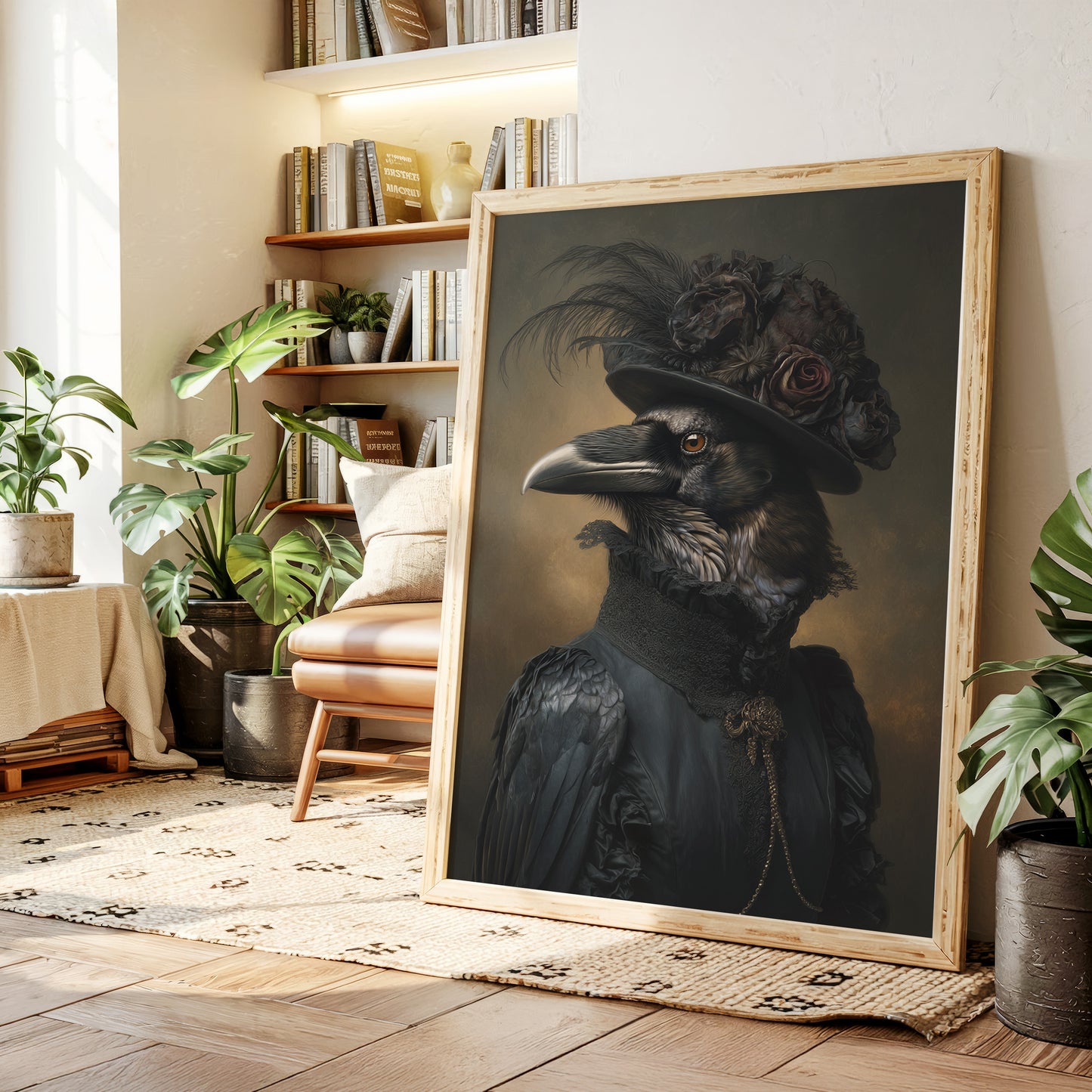 Elegantly Dressed Regal Raven