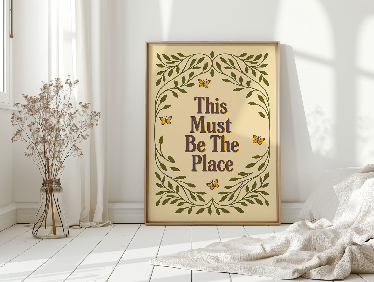 This Must Be The Place – Whimsical Nature Quote Print