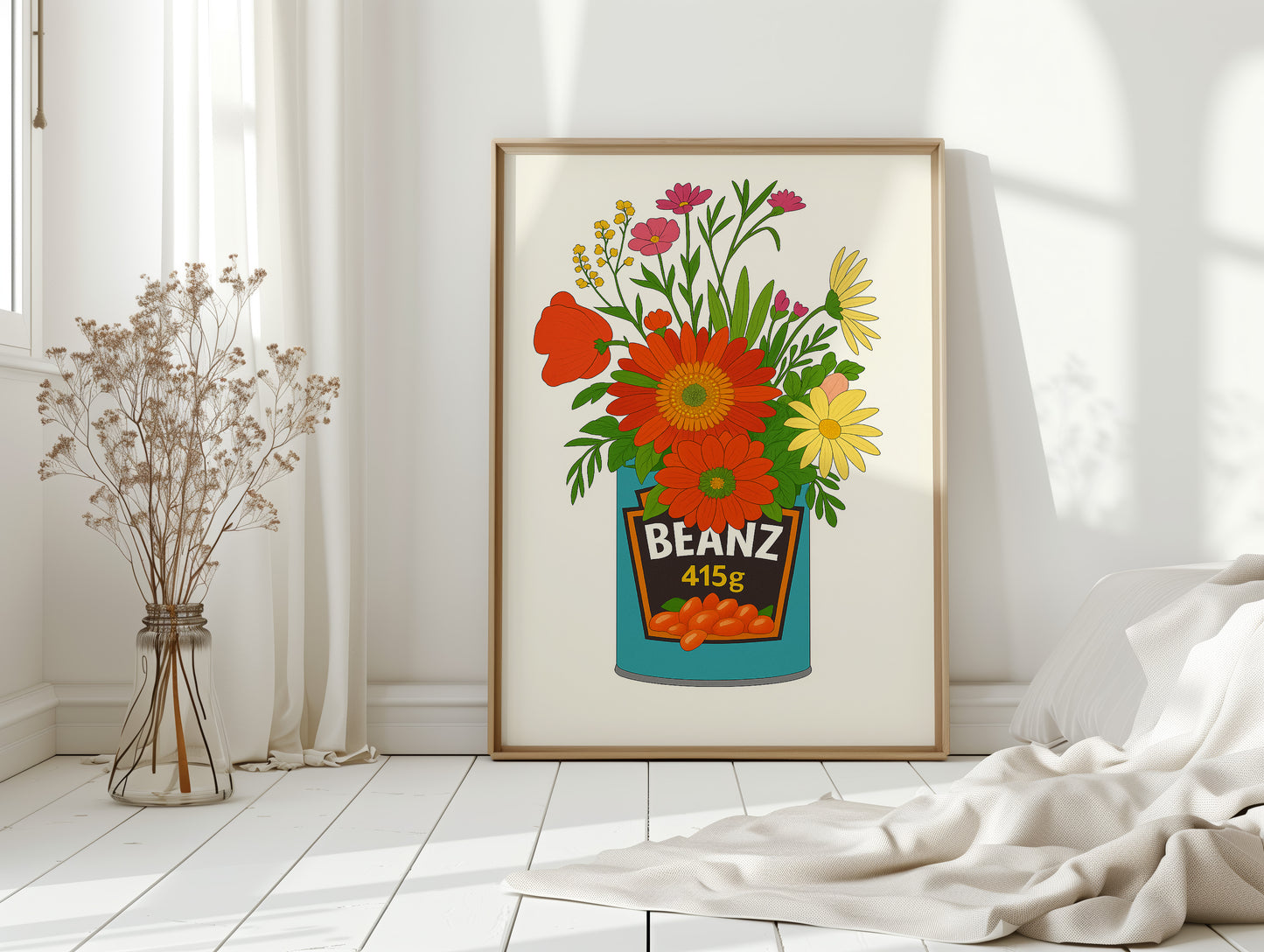 Blooms in a Beanz Tin