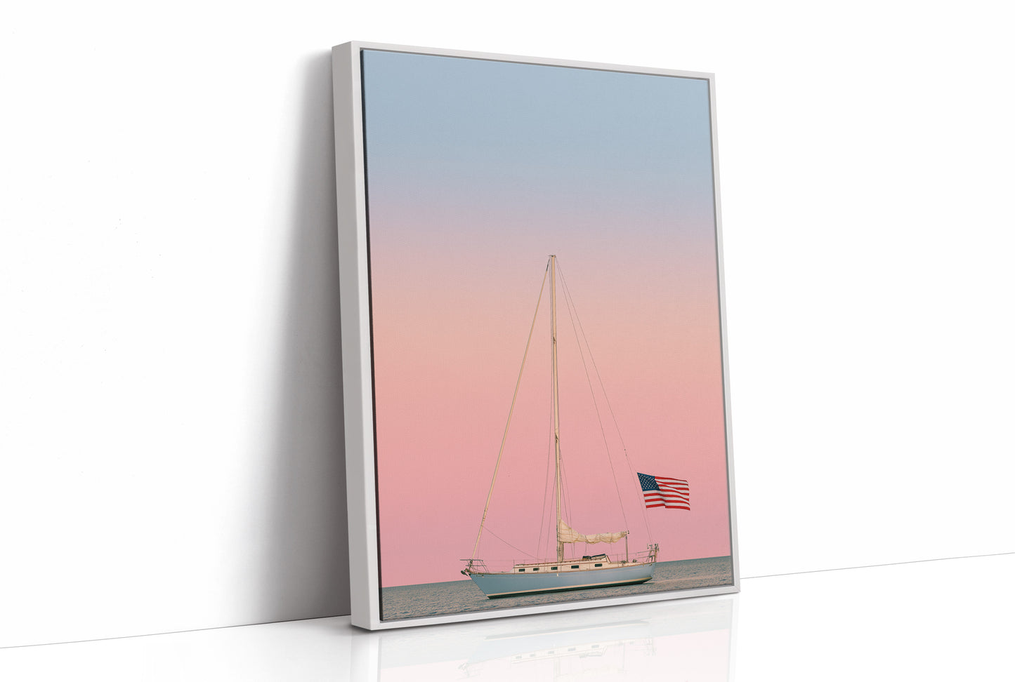 Anchored at Dusk, Flag Flying