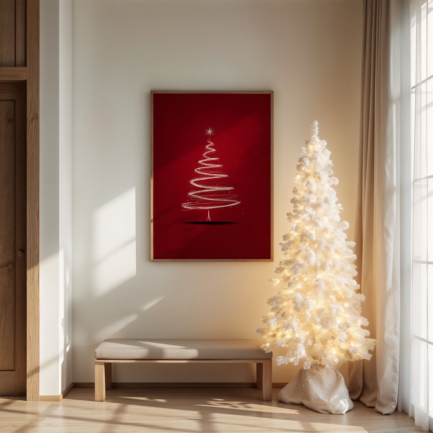 Dancing Lines Paint Christmas Magic