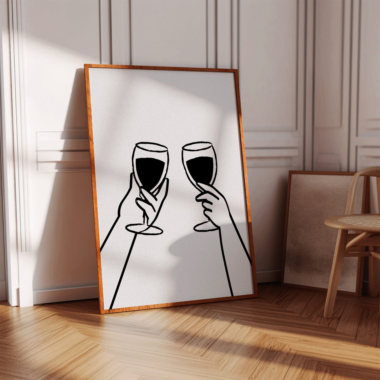 Wine Glasses Toast Silent Promises