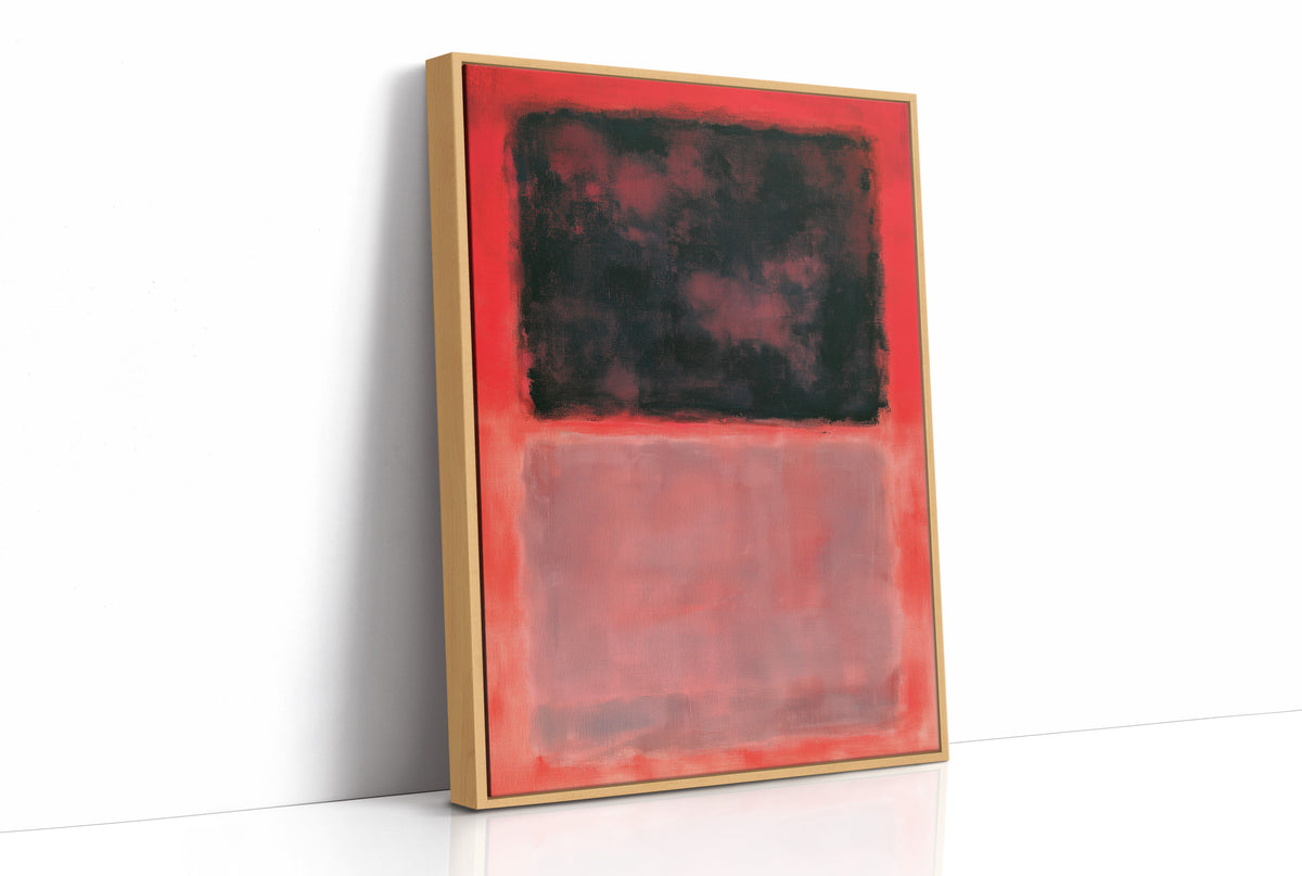 Red Black Color Field Study