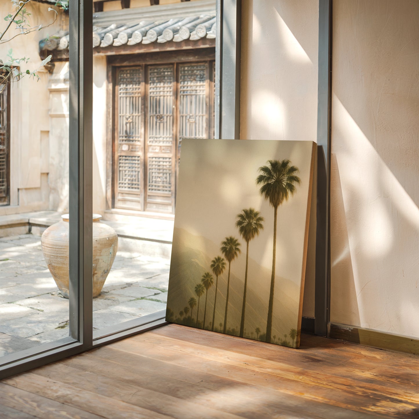 Desert Palms at Dusk