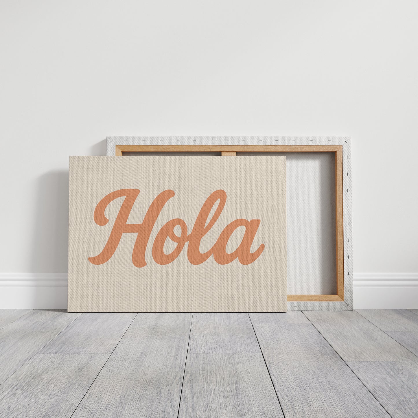 Hola Retro Script Wall Art