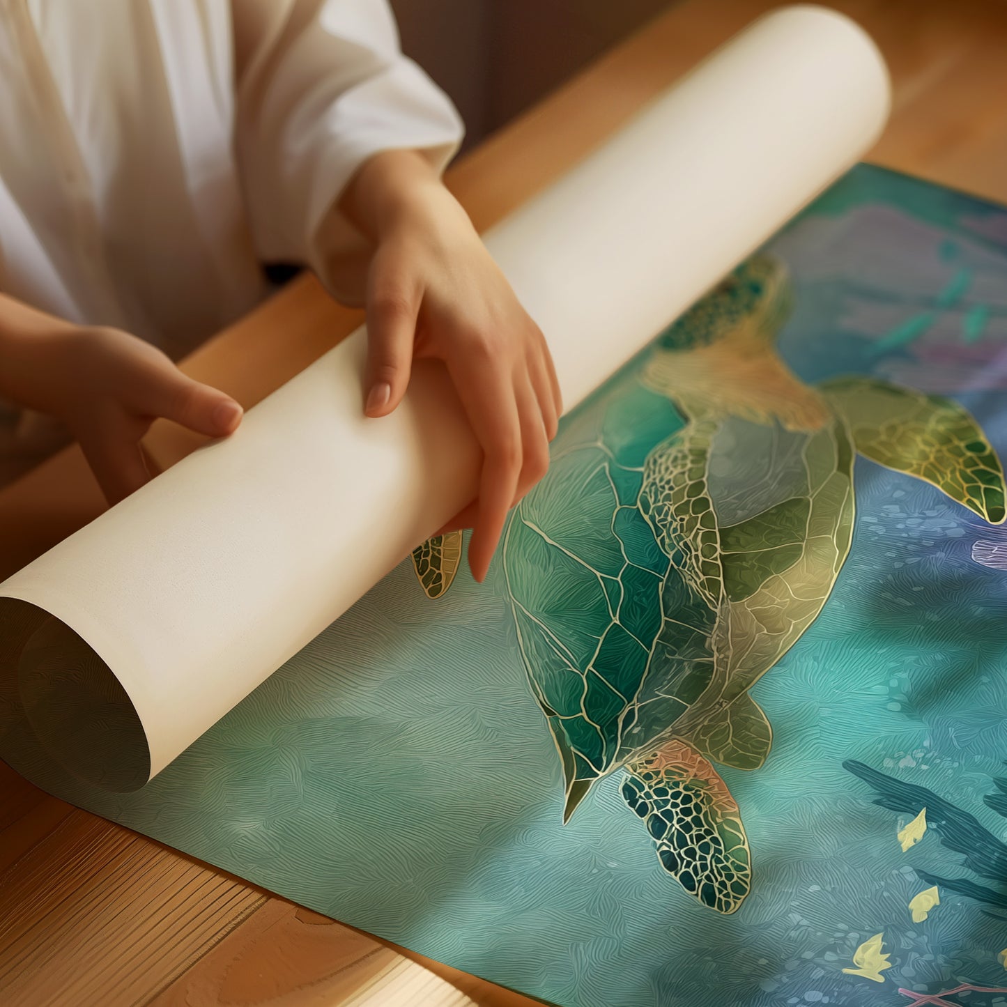 Sea Dancers In Coral Light