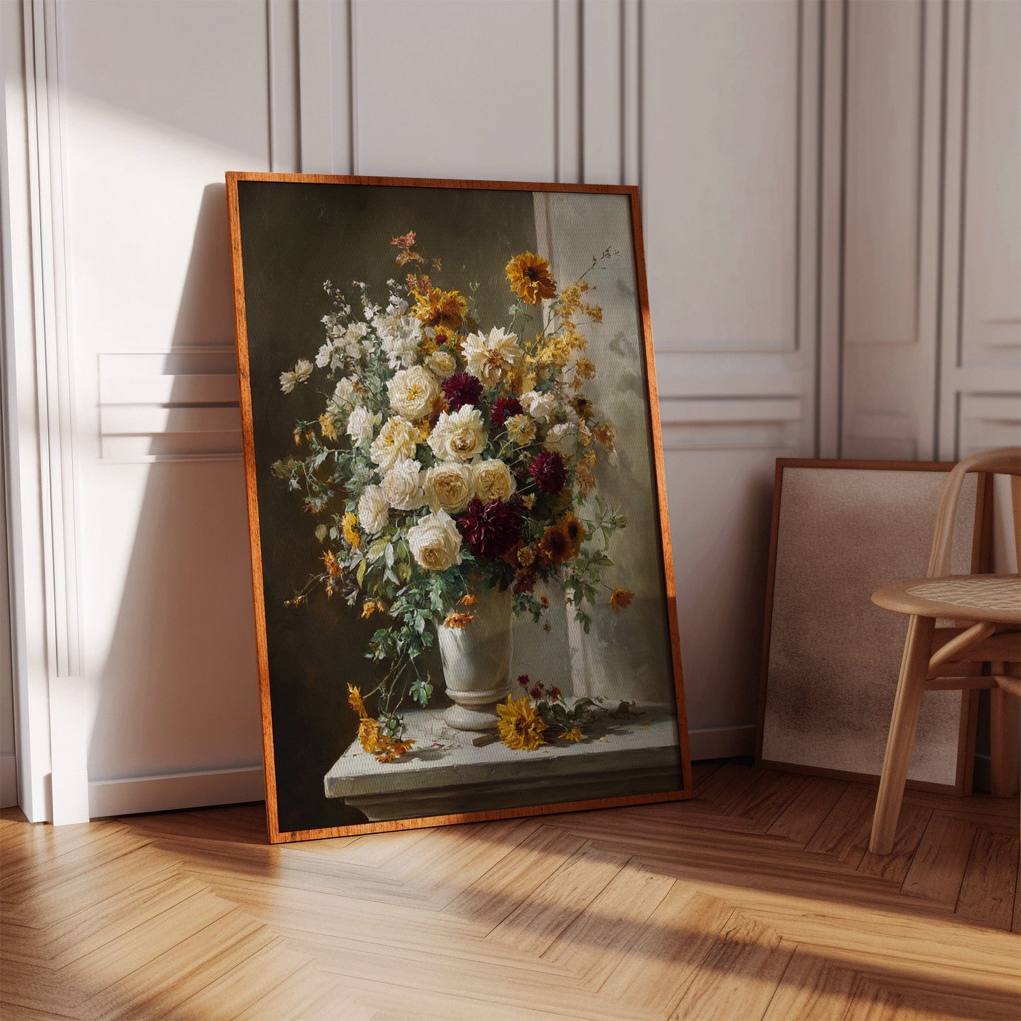 Roses And Dahlias Paint Autumn's Symphony