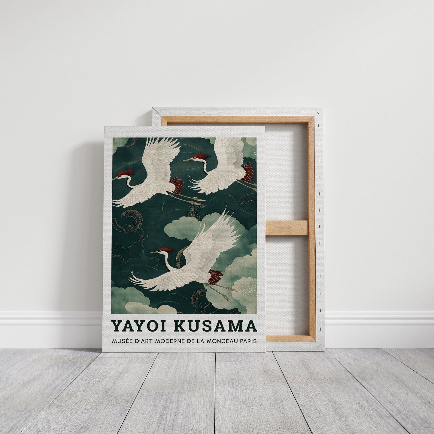 Celestial Flight – Cranes in a Dreamlike Sky