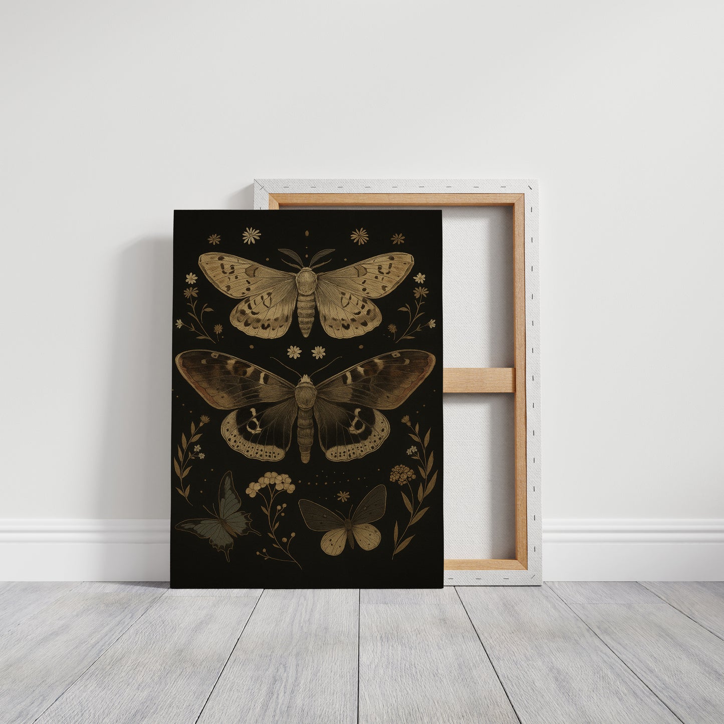 Nocturnal Wings and Wildflower Charms