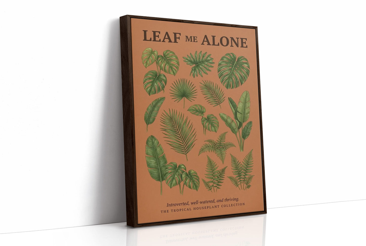 Leaf Me Alone: Vintage Tropical Houseplant Chart