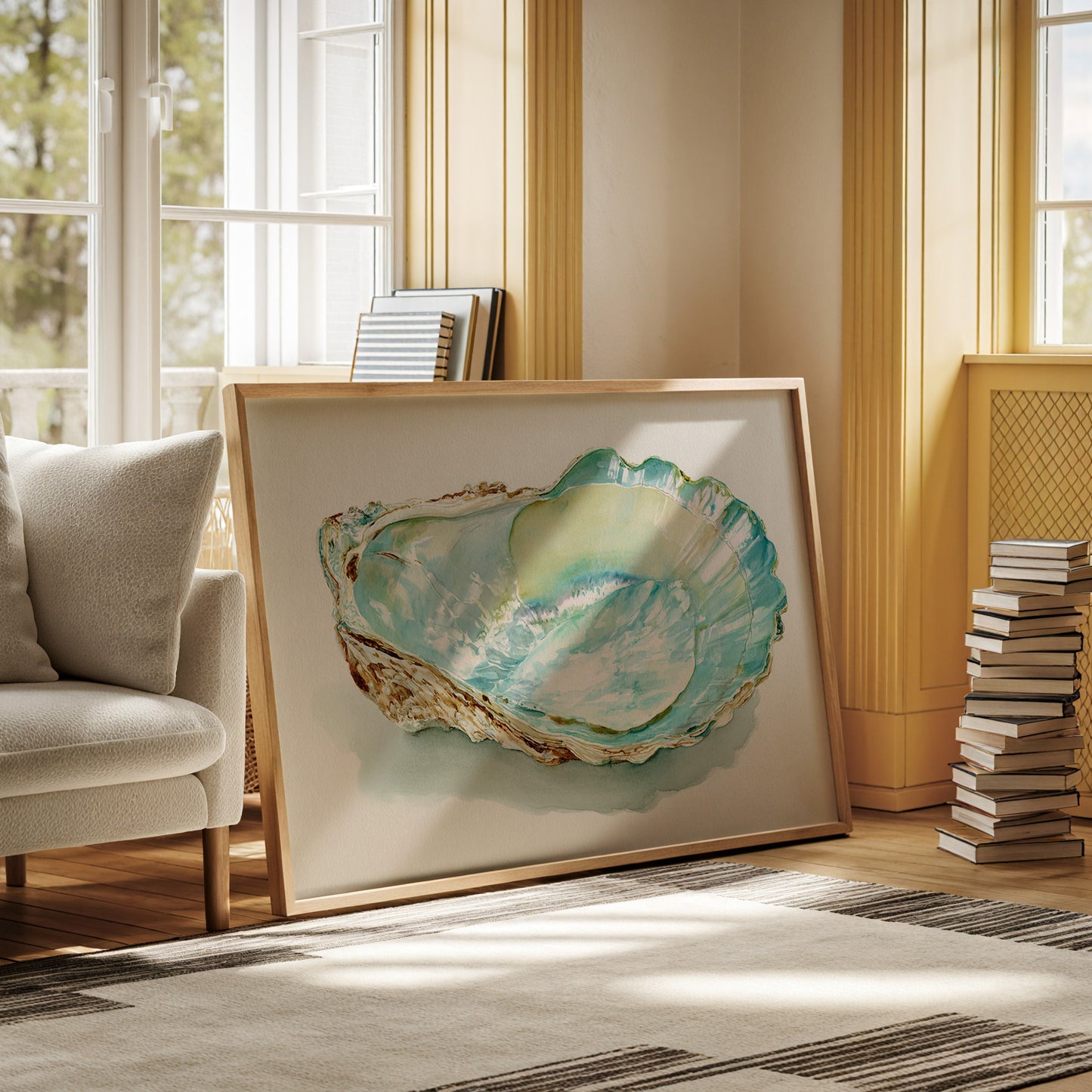 Ocean's Pearl Catches Morning Light