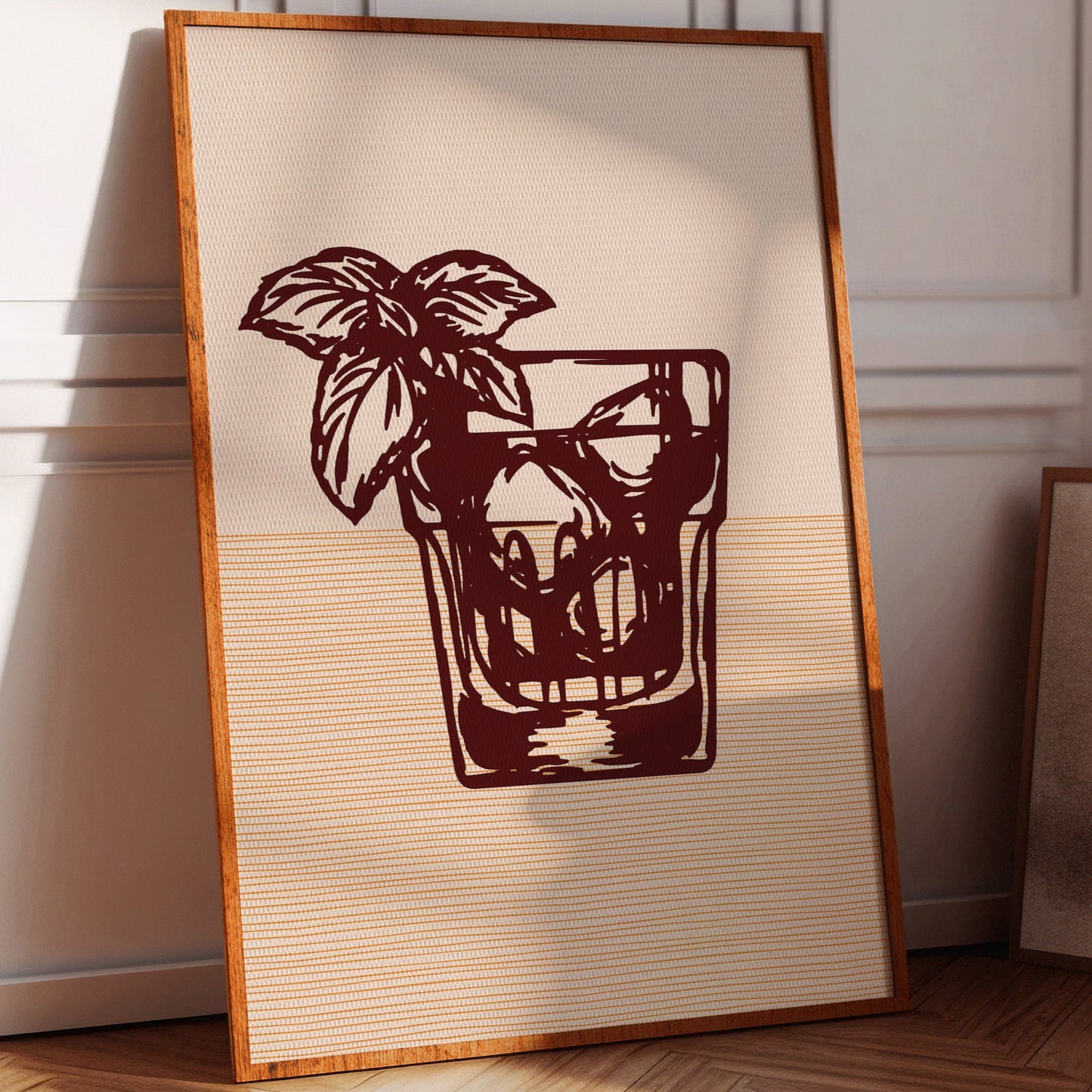 Mint Leaves Dance Above Bourbon