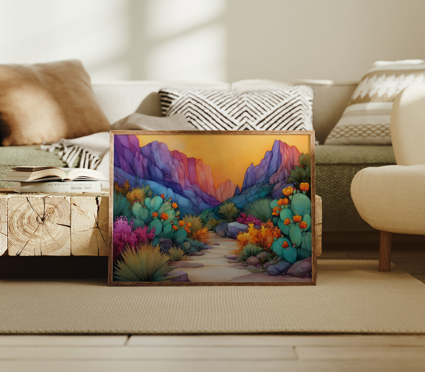 Cactus Blooms Paint Desert Rainbows