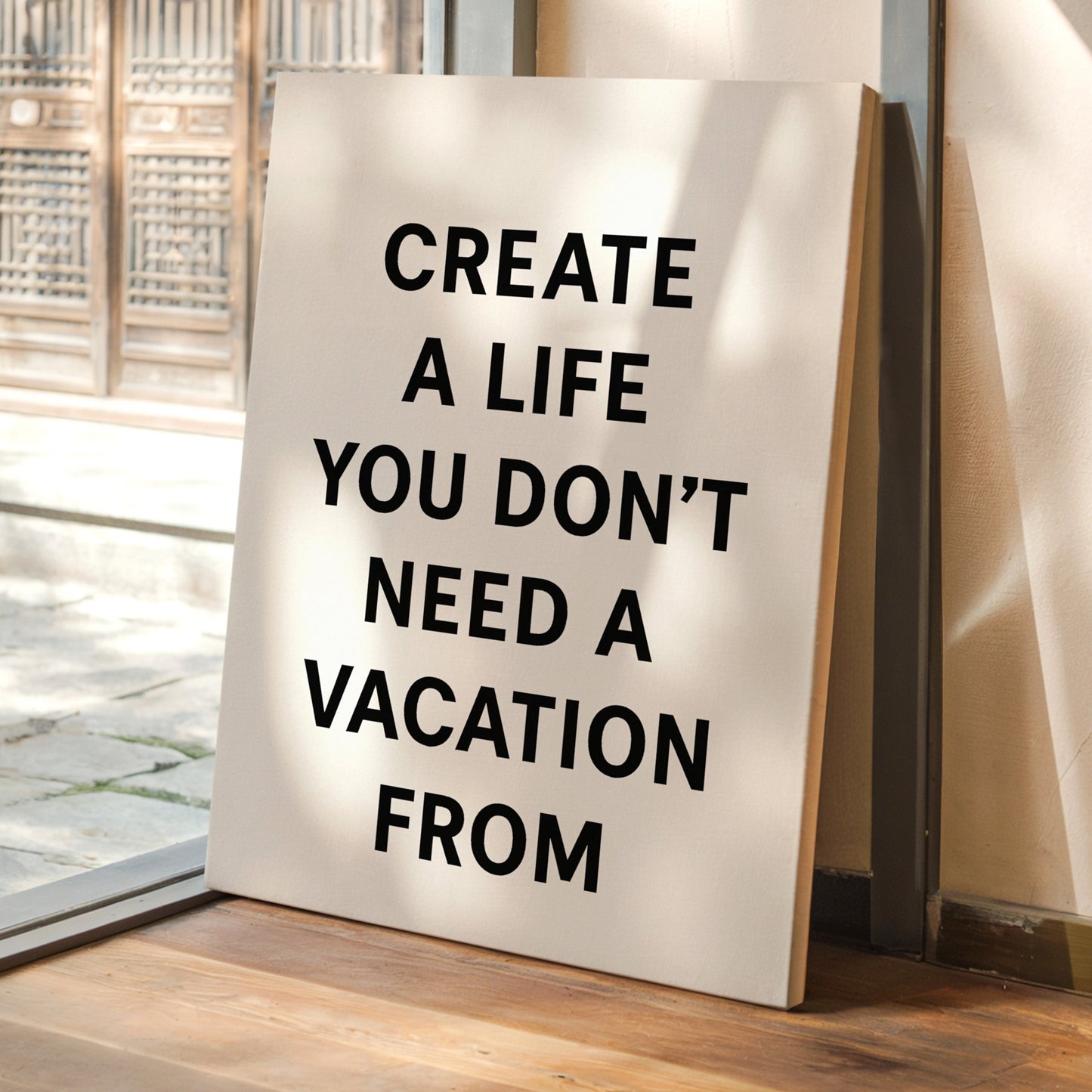 Create a Life You Love Quote Print