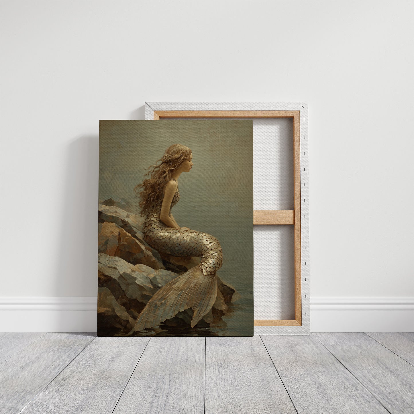 Golden Scales Against Coastal Stone