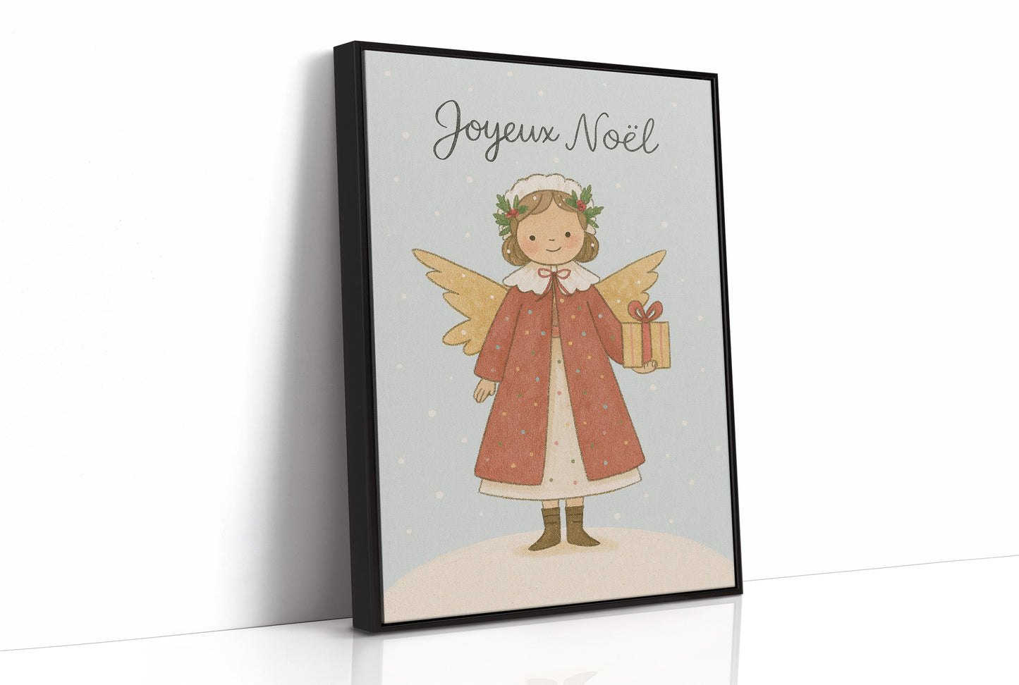 French Holiday Angel Brings Gifts