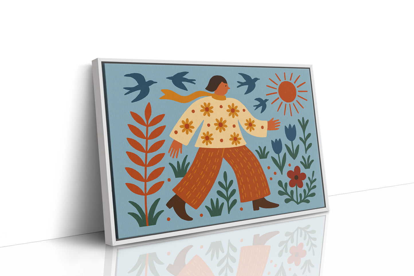 Sunlit Walk Through Wildflowers