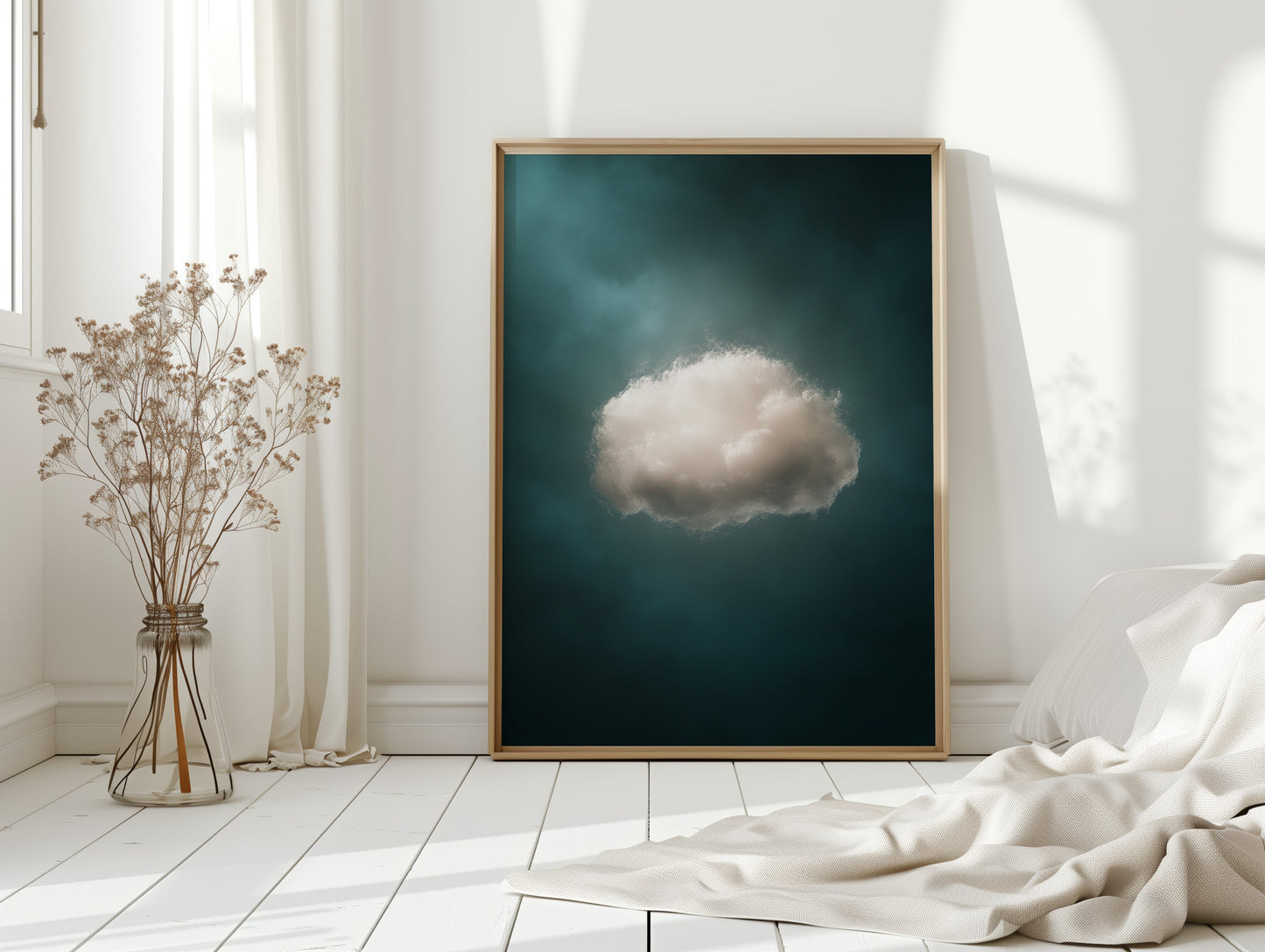 A Single Cloud in Emerald Light