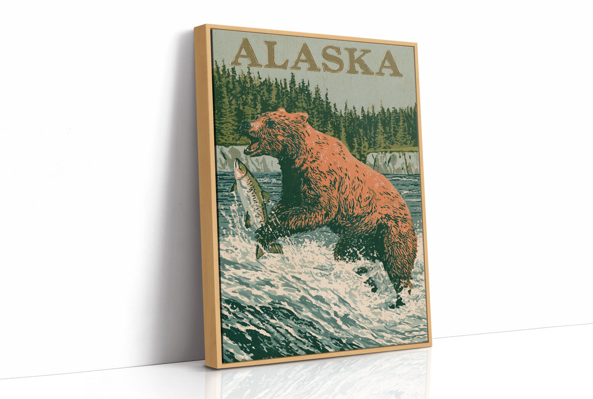 Grizzly Salmon Run Alaska