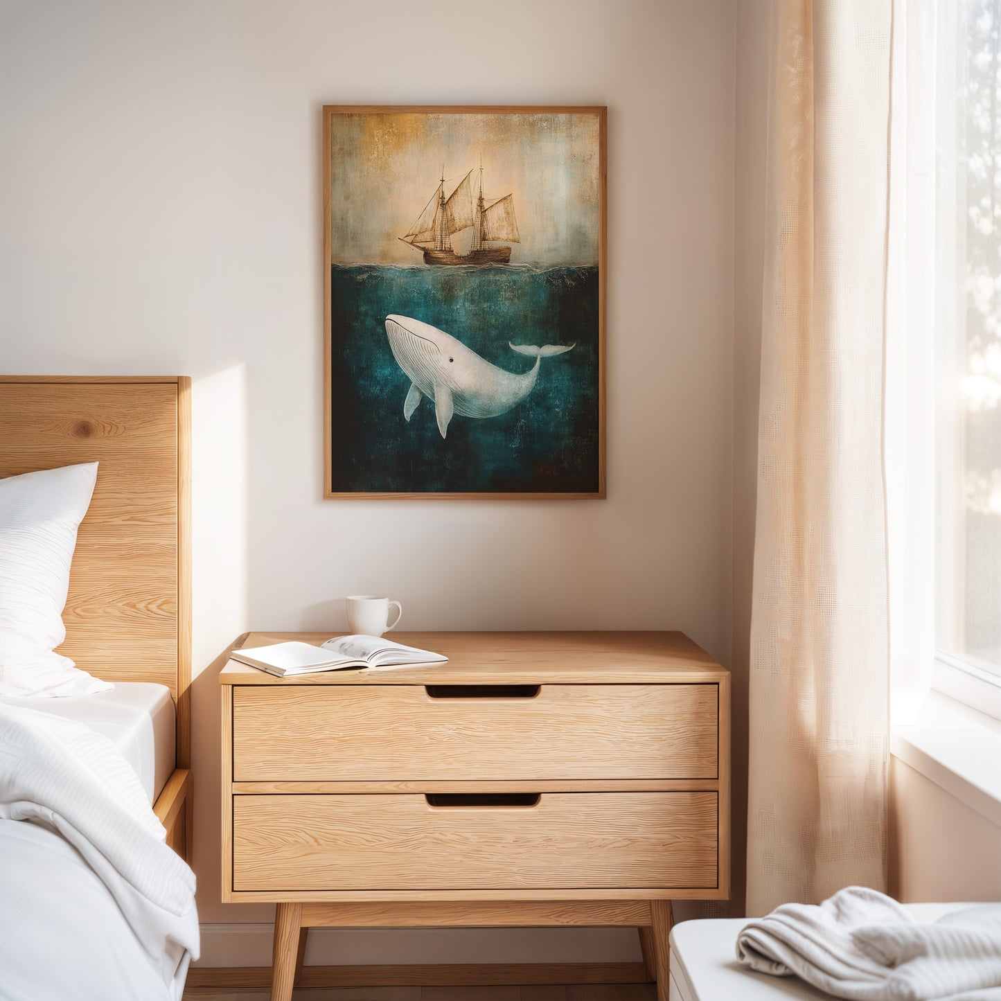 Whale Dreams Beneath the Tall Ship