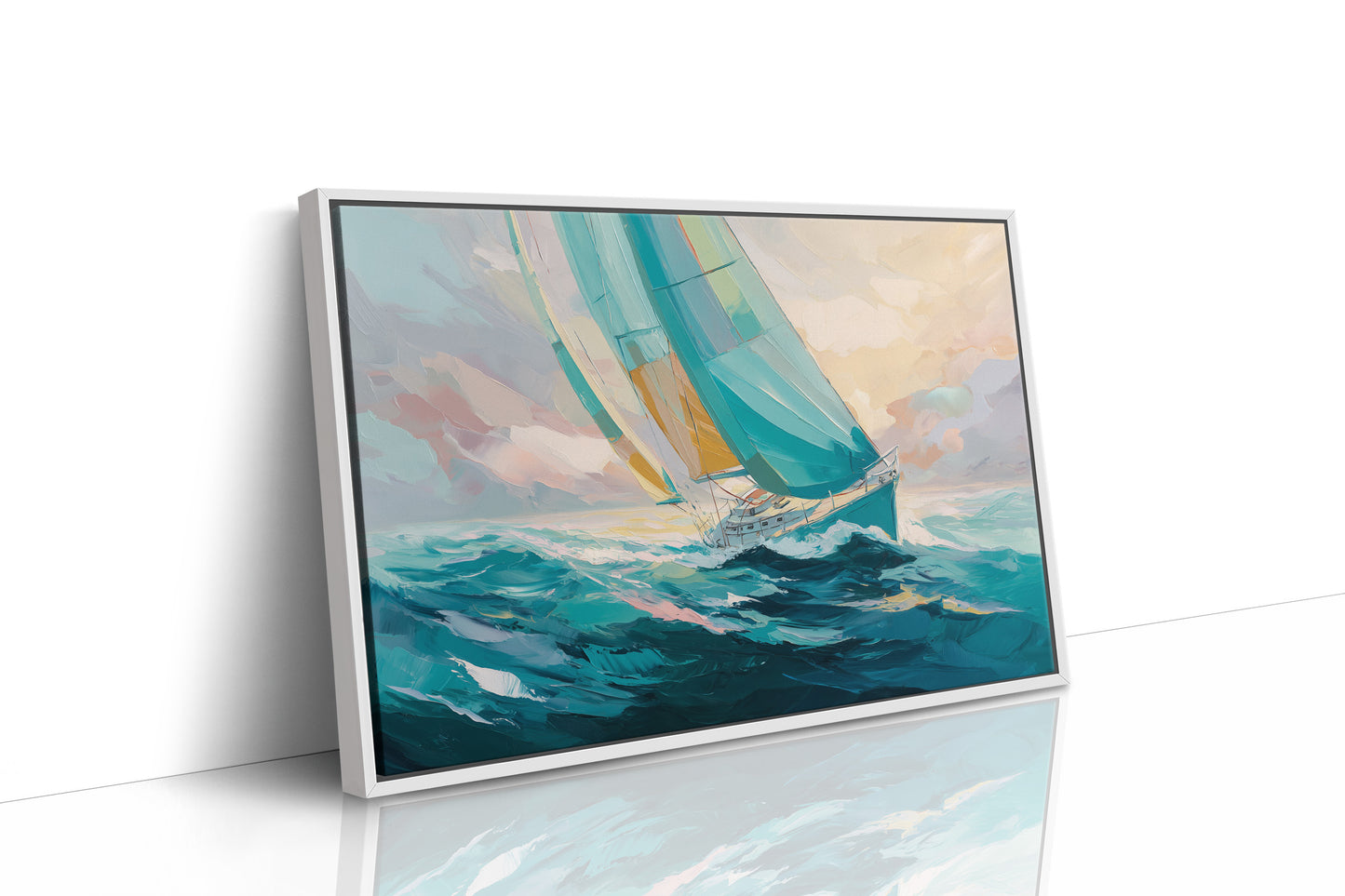 Sailing Through Dawn's Soft Glow