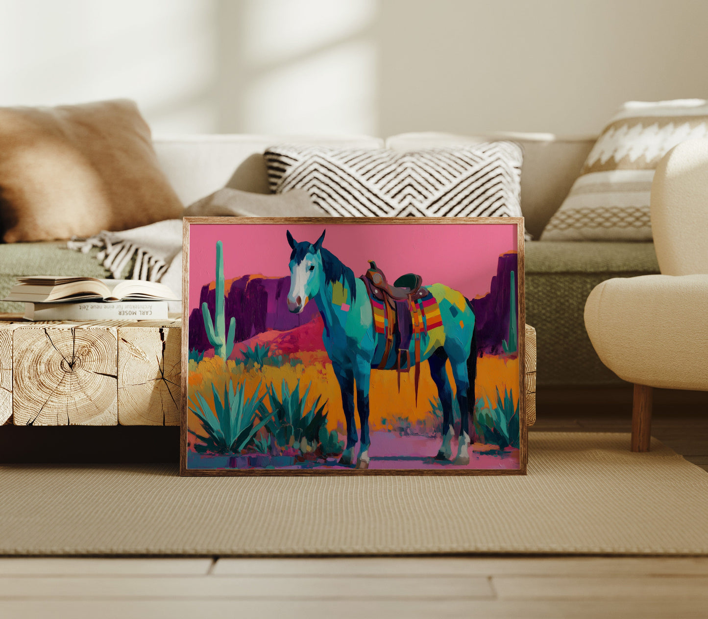 Turquoise Stallion Meets Desert Dawn