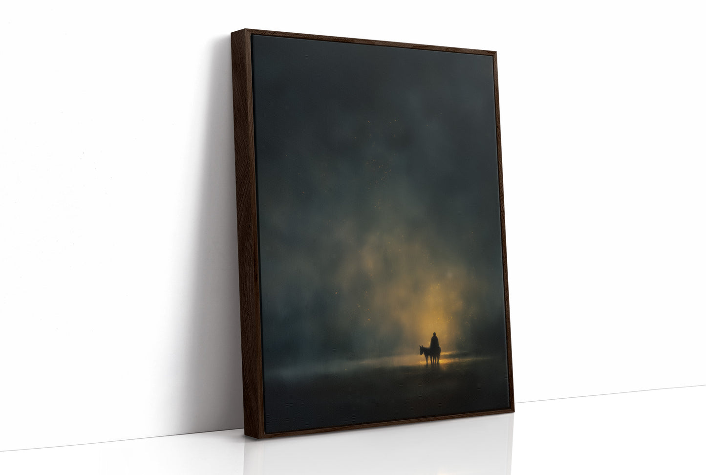 Solitary Journey Through Celestial Mist