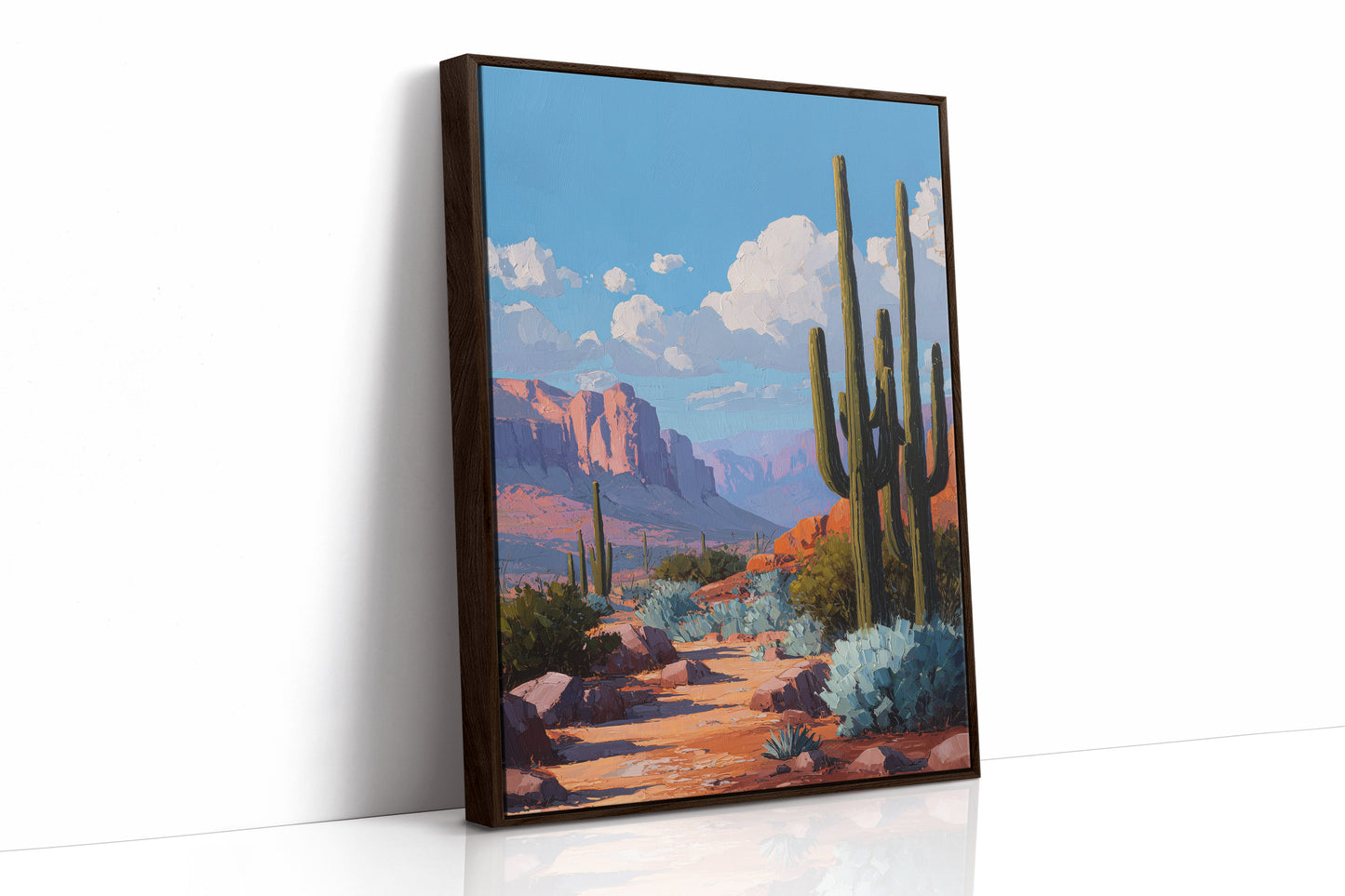 Saguaro Sentinels Under Azure Skies