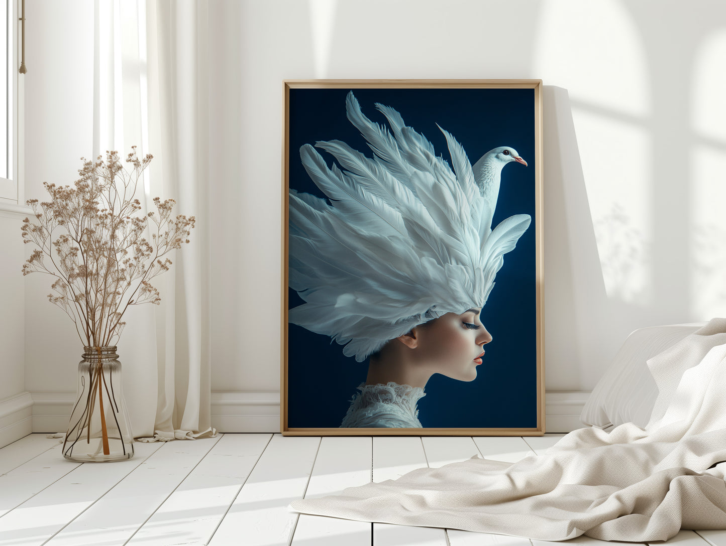 Crowned by Wings in Blue Silence