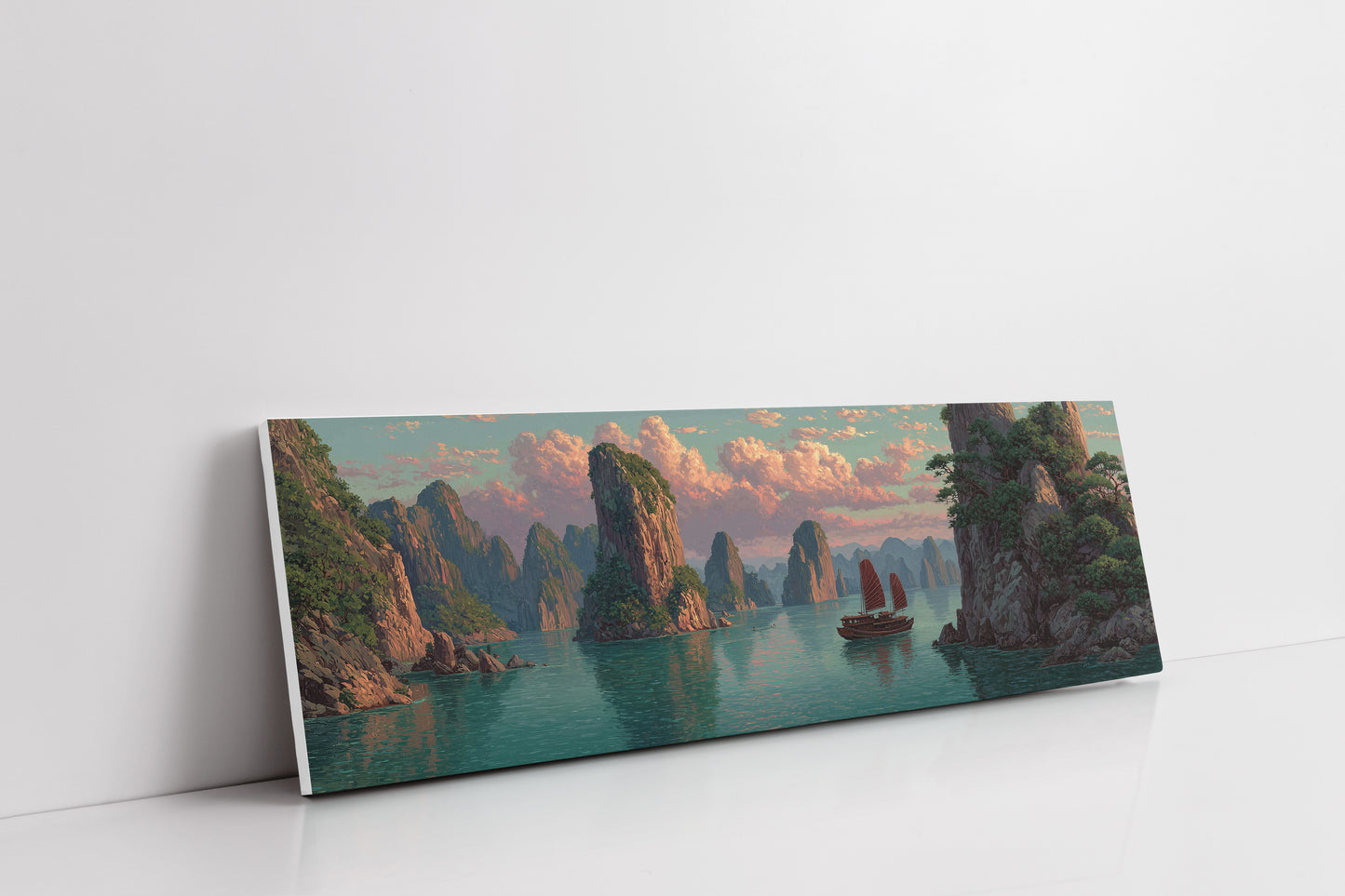 Sailing Between Stone Giants