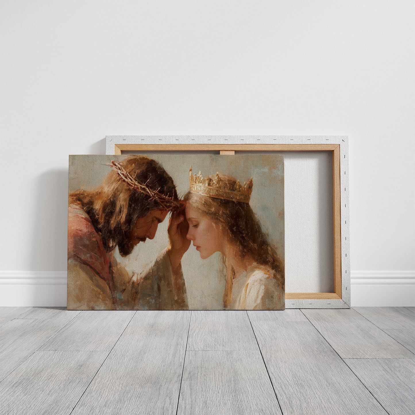 Crowns Meet In Tender Devotion