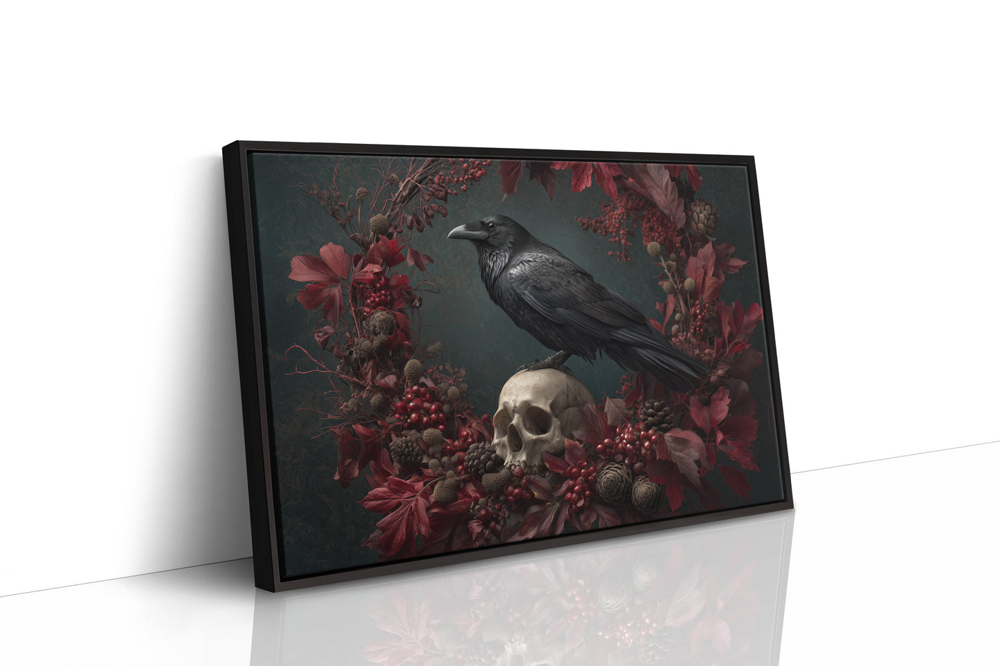 Raven's Crimson Autumn Vigil