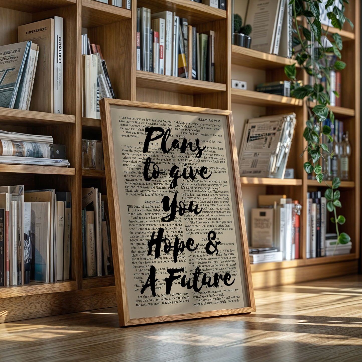 Hope and a Future Scripture Overlay Print