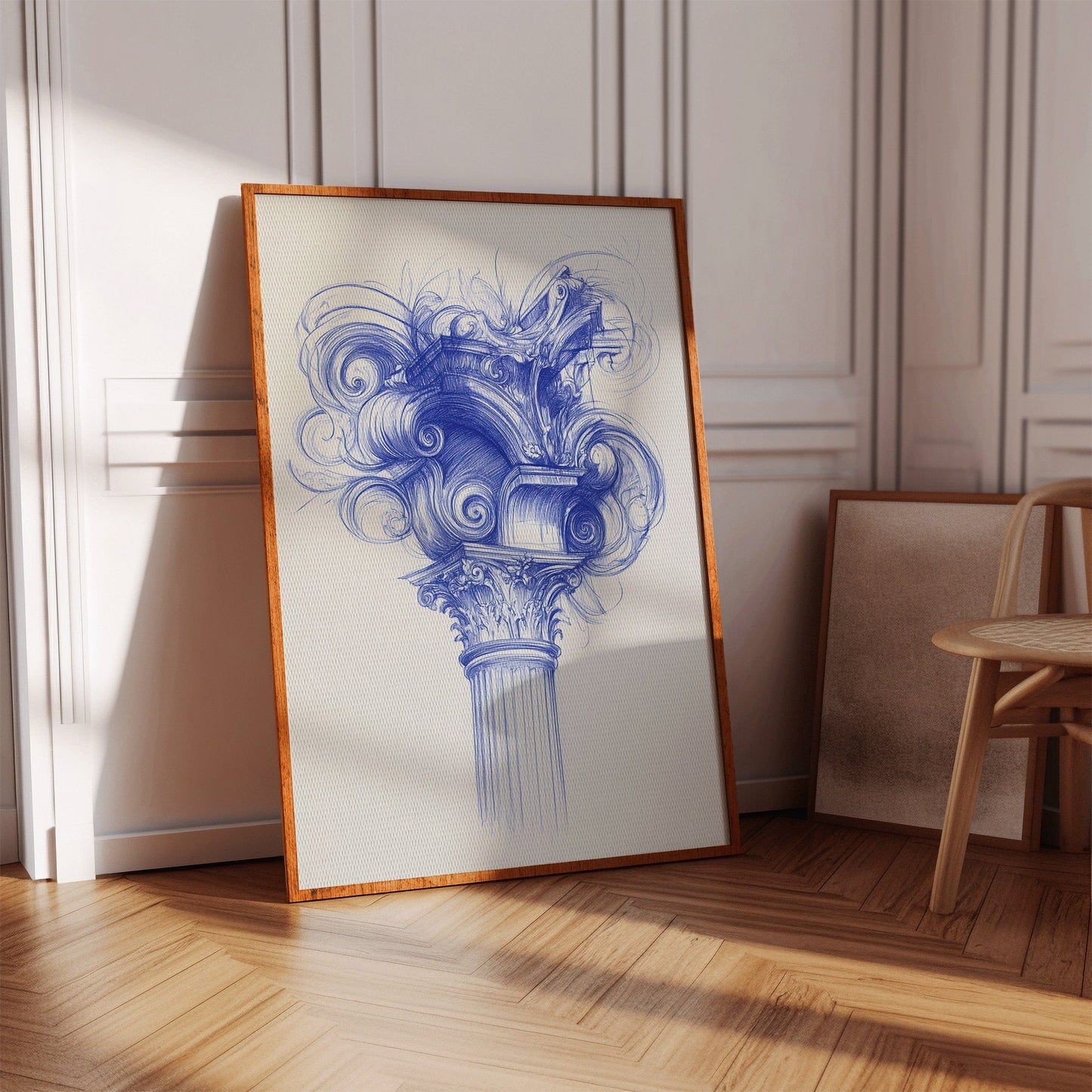 Corinthian Dreams In Cobalt Blue