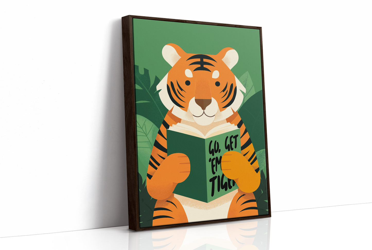 Go Get ’Em Tiger Motivational Kids Wall Art