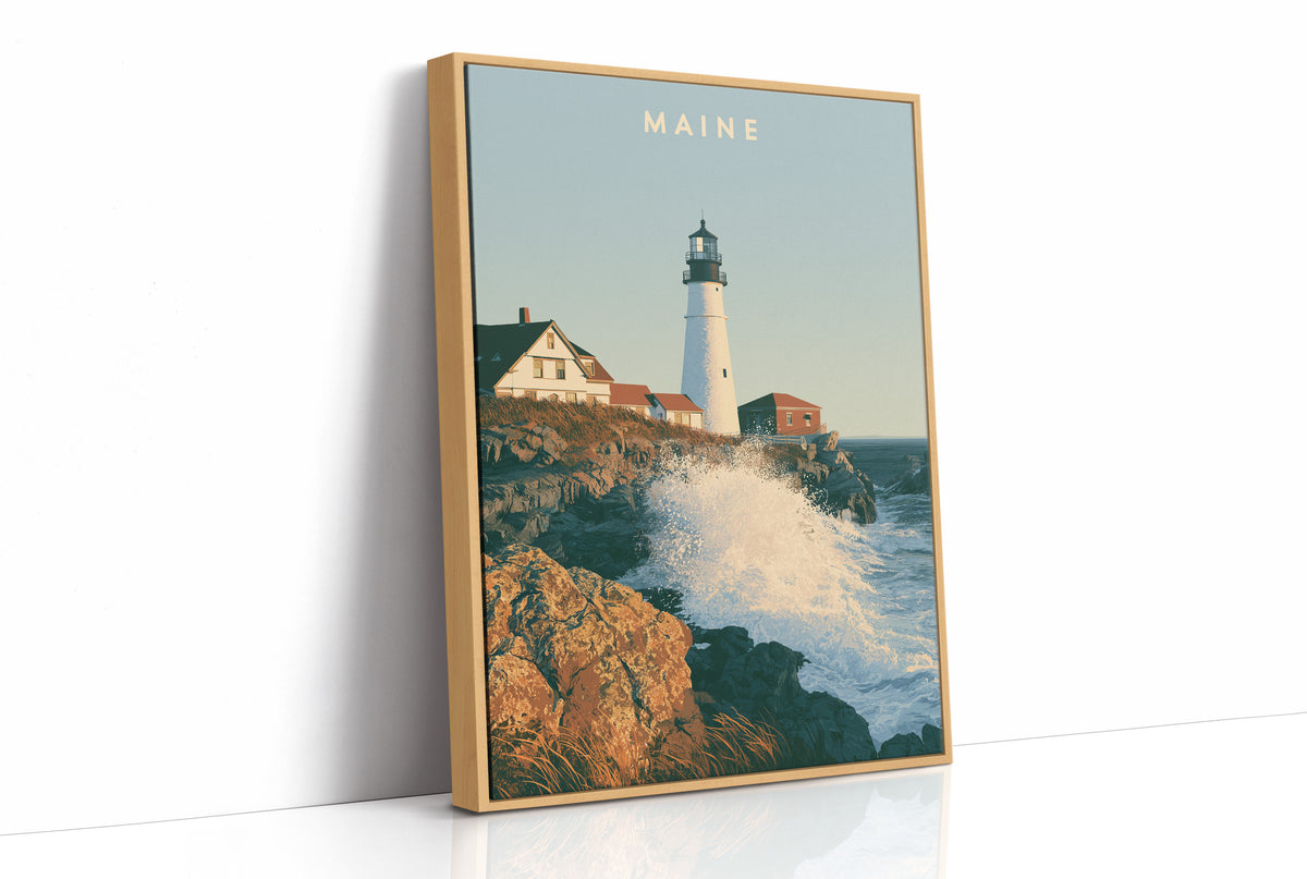 Portland Head Light Waves