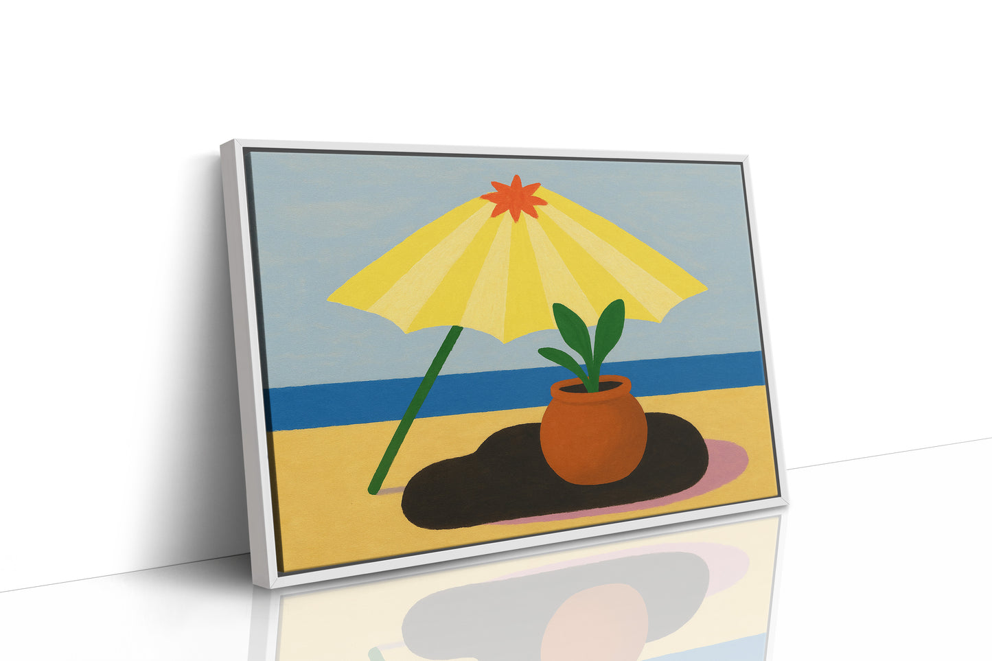 Sunshade and Terracotta by the Sea