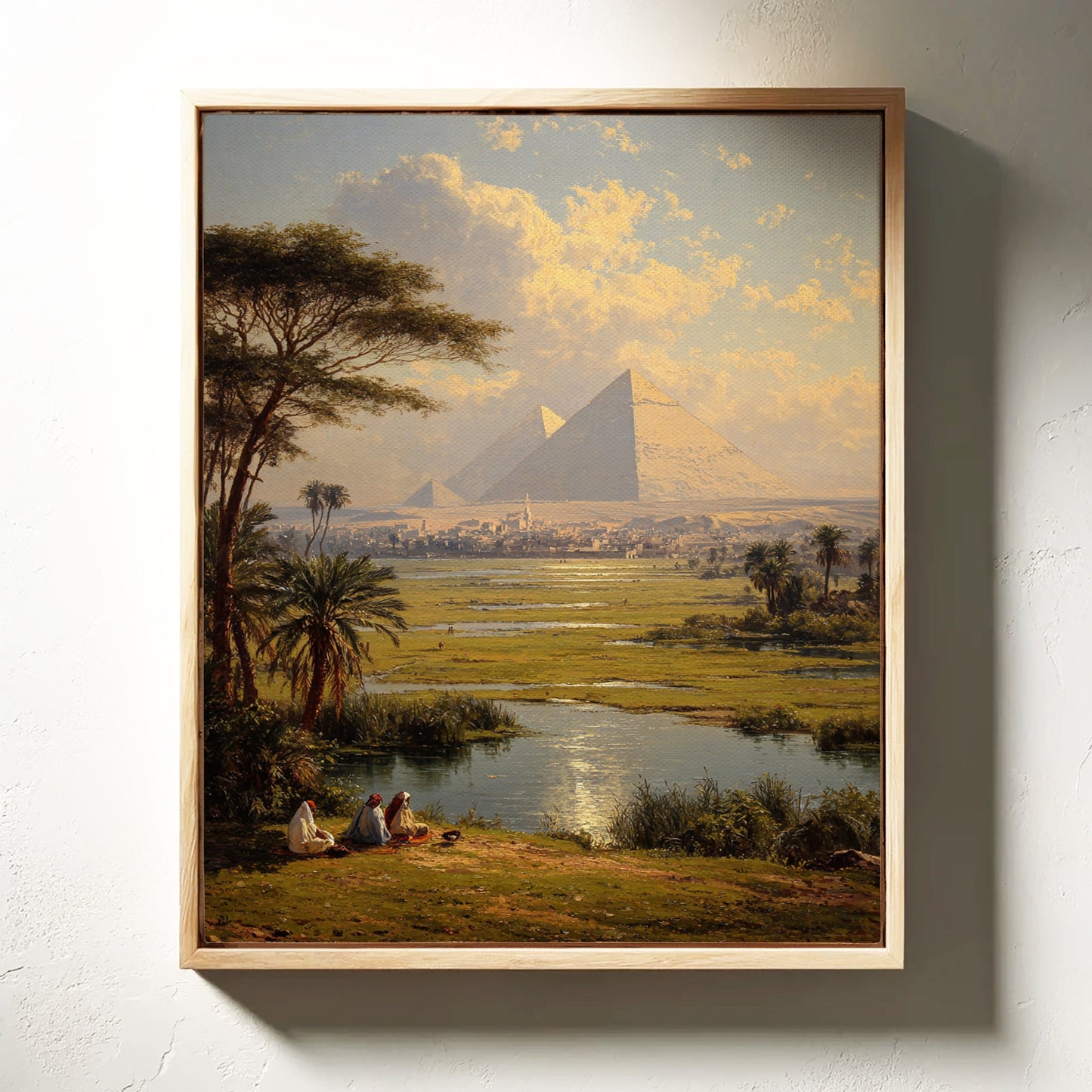 Ancient Pyramids Bathe In Golden Light