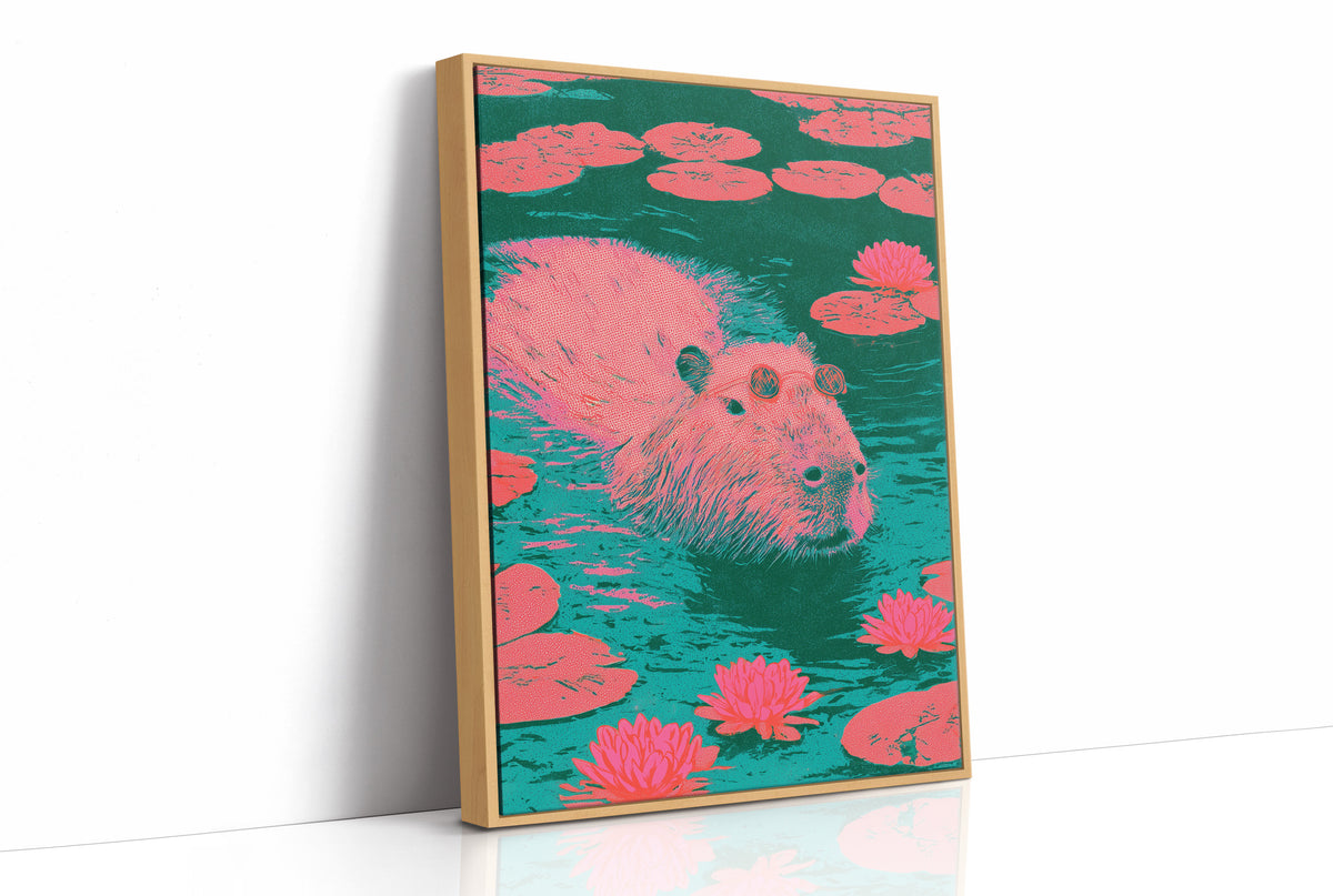 Capybara Lily Pond Chill