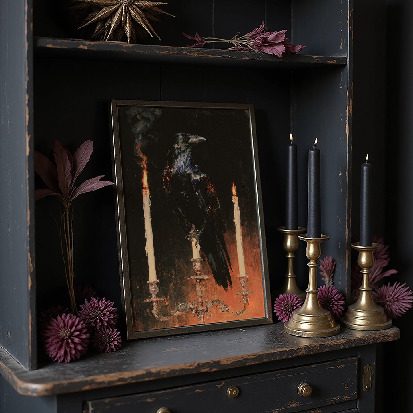 The Raven's Candlelit Perch