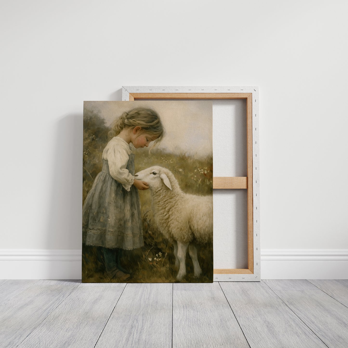 Little Shepherdess and Her Lamb