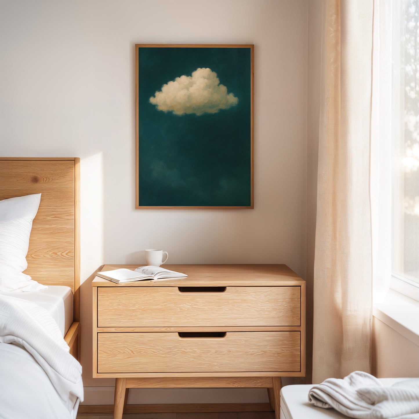 Lonely Cloud in Emerald Silence