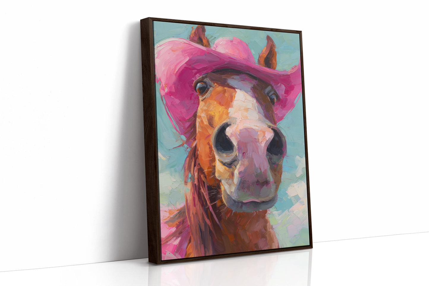 Cowgirl's Steed In Magenta
