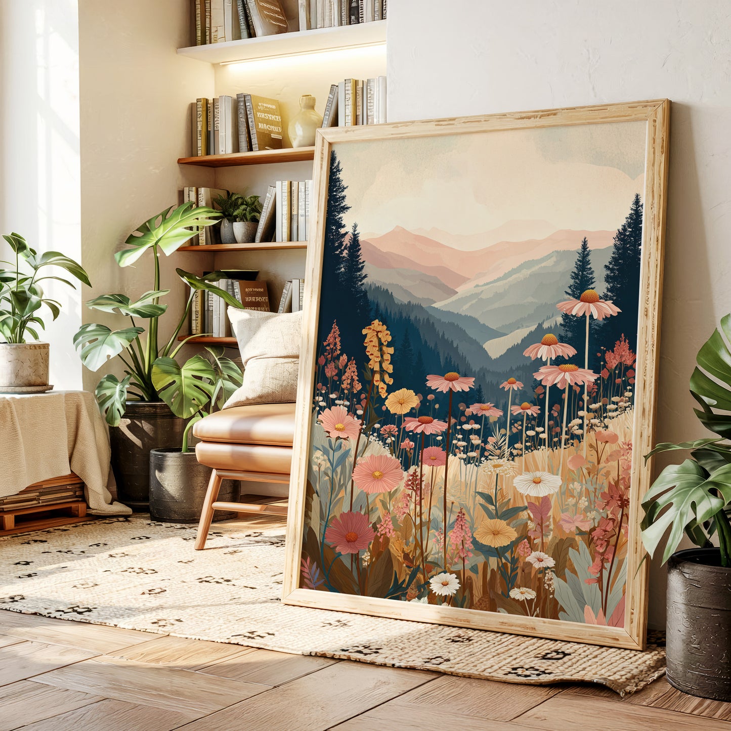 Fields Where Mountains Embrace Light