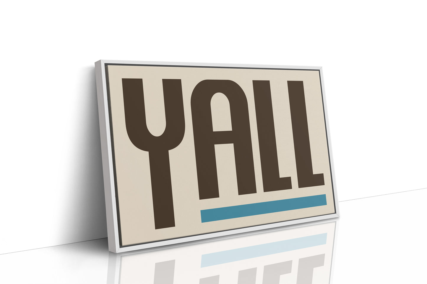Y’all Typography Print with Teal Underline
