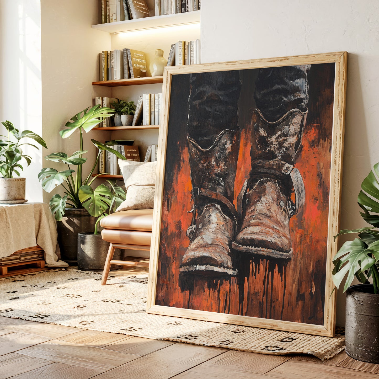 Burnt Leather Cowboy Boots